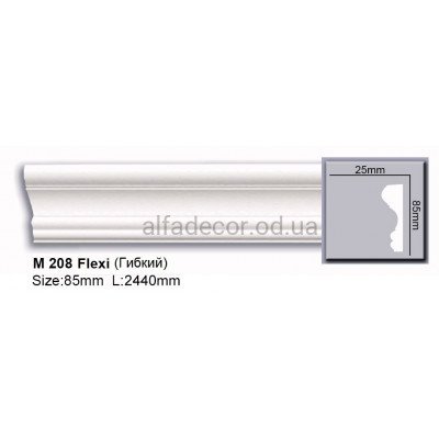 Молдинг полиуретановый гибкий (2.44м) Harmony Decor M 208 Flexi купить в Одессе