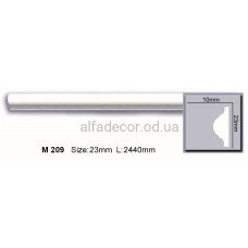 Молдинг поліуретановий гладкий (2.44м) Harmony Decor M 209
