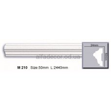 Молдинг поліуретановий гладкий (2.44м) Harmony Decor M 210