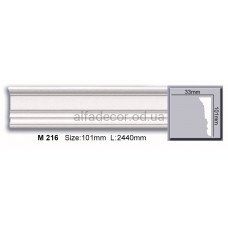 Молдинг поліуретановий гладкий (2.44м) Harmony Decor M 216