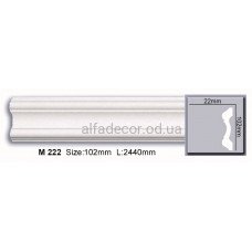Молдинг полиуретановый гладкий (2.44м) Harmony Decor M 222