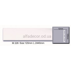 Молдинг(плінтус) поліуретановий (2.44м) Harmony Decor M 226