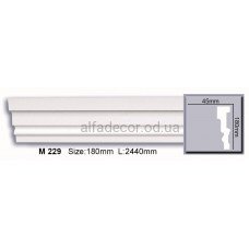 Молдинг полиуретановый гладкий (2.44м) Harmony Decor M 229