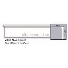 Молдинг поліуретановий гнучкий (2.44м) Harmony Decor M 231 Flexi