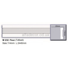 Молдинг поліуретановий гнучкий (2.44м) Harmony Decor M 232 Flexi