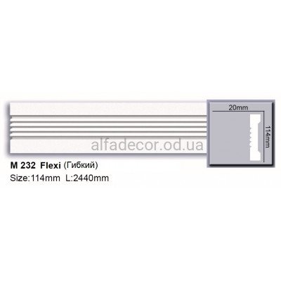 Молдинг поліуретановий гнучкий (2.44м) Harmony Decor M 232 Flexi купити в Одесі