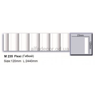 Молдинг полиуретановый гибкий (2.44м) Harmony Decor M 235 Flexi купить в Одессе