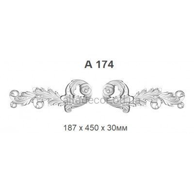 Орнамент полиуретановый Harmony Decor A 174LR купить в Одессе
