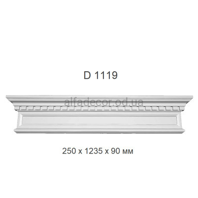 Портал обрамлення дверей поліуретановий Harmony Decor D 1119 (1.24м) купити в Одесі