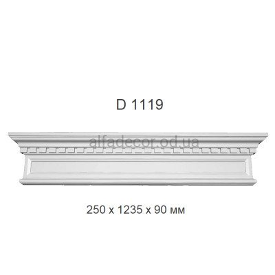 Портал дверного обрамления полиуретановый Harmony Decor D 1119 (1.24м) купить в Одессе