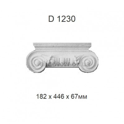 Капитель пилястры полиуретановая Harmony Decor D 1230 купить в Одессе