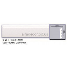 Плінтус поліуретановий гнучкий (2.44м) Harmony Decor M 204 Flexi