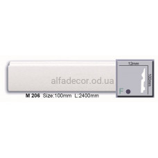 Плинтус полиуретановый (2.44м) Harmony Decor M 206