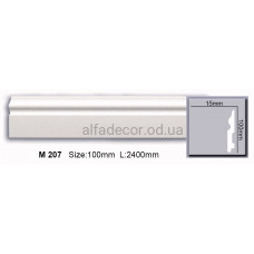 Плінтус поліуретановий (2.44м) Harmony Decor M 207