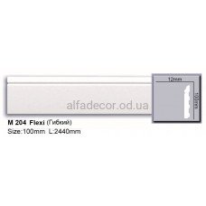Плинтус полиуретановый гибкий (2.44м) Harmony Decor M 204 Flexi