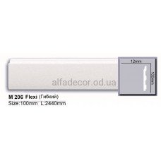 Плинтус полиуретановый гибкий (2.44м) Harmony Decor M 206 Flexi