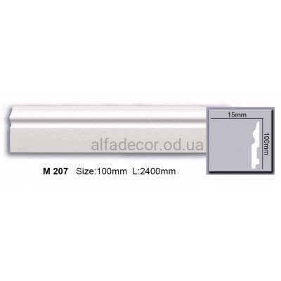 Плинтус полиуретановый (2.44м) Harmony Decor M 207 купить в Одессе