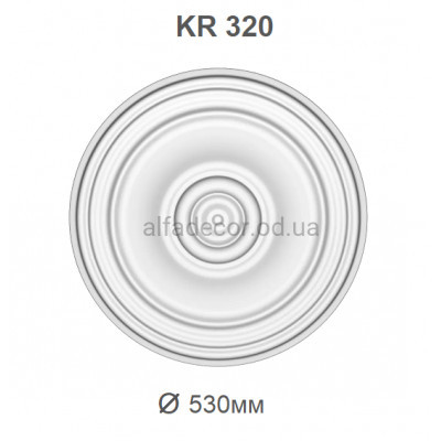 Розетка поліуретанова Harmony Decor KR 320 купити в Одесі