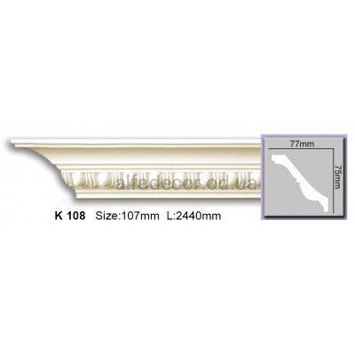 Карниз (2.44м) Harmony Decor K 108 купить в Одессе