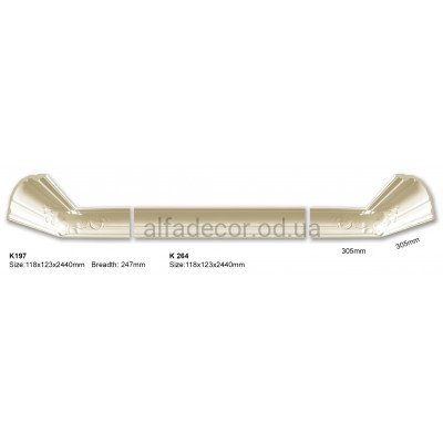 Карниз (2.44м) Harmony Decor K 197 купить в Одессе