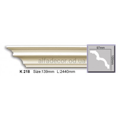 Карниз гибкий (2.44м) Harmony Decor K 218 купить в Одессе