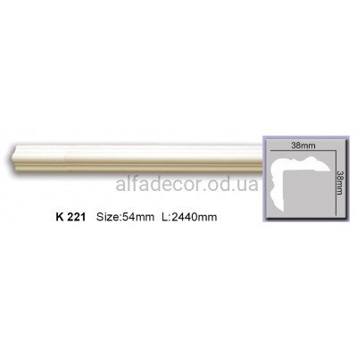 Карниз гибкий (2.44м) Harmony Decor K 221 купить в Одессе