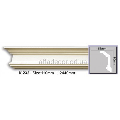 Карниз гибкий (2.44м) Harmony Decor K 232 купить в Одессе