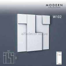 Панно(3D панель) W102 CUBI Orac Decor