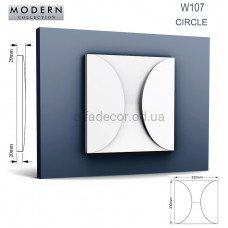 Пано(3D панель) W107 CIRCLE Orac Decor