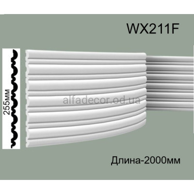 3D панель(пано) гнучка дюрополімерна WX211F  FLUTE Orac Decor купити в Одесі