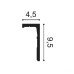 Карниз шторный для подсветки CX215 LEDGE Orac Decor купить в Одессе