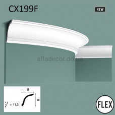 Карниз(плінтус) стельовий гнучкий CX199F Orac Decor