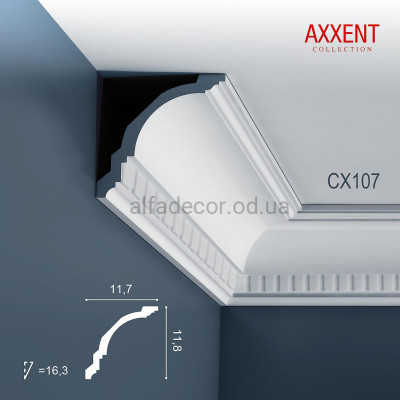 Карниз із орнаментом CX107 Orac Decor купити в Одесі