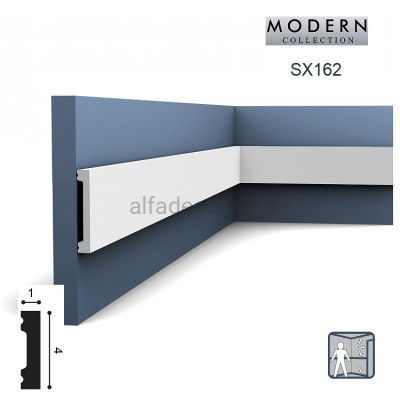 Молдинг(плінтус) універсальний SX162 SQUARE Orac Decor купити в Одесі