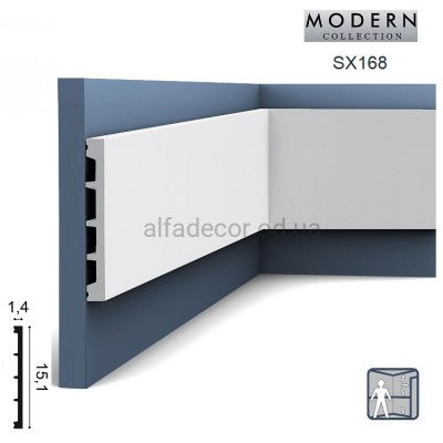 Молдинг(плинтус) универсальный SX168 DIAGONAL Orac Decor купить в Одессе