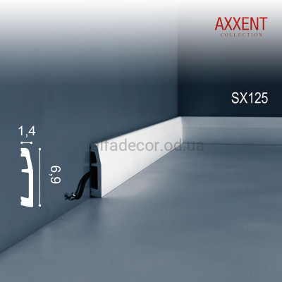 Плінтус дюрополімерний SX125 Orac Decor купити в Одесі