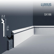 Плінтус дюрополімерний SX186 Orac Decor
