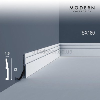 Плінтус дюрополімерний SX180 Orac Decor купити в Одесі