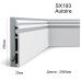 Плинтус дюрополимерный SX193 Autoire Orac Decor купить в Одессе