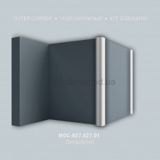 Молдинг полімерний кутовий MOC-027.027.01 Perimeter
