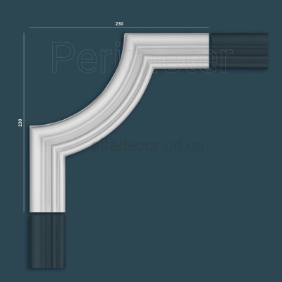 Угол PM-0434B к молдингу Perimeter купить в Одессе