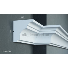 Карниз фасадний (2.00м) Prestige Decor KC 127