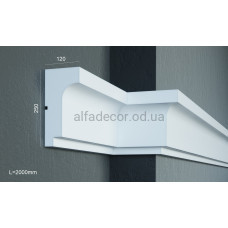 Карниз фасадний (2.00м) Prestige Decor KC 129