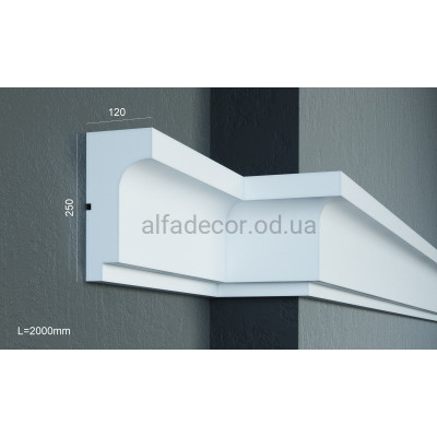 Карниз фасадний (2.00м) Prestige Decor KC 129 купити в Одесі