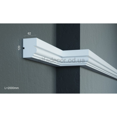 Карниз фасадний універсальний (2.00м) Prestige Decor KC 135 купити в Одесі