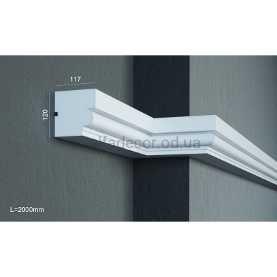 Карниз фасадний універсальний (2.00м) Prestige Decor KC 137 купити в Одесі