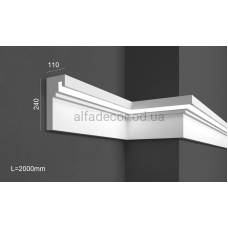 Карниз фасадний для підсвічування (2.00м) Prestige Decor KC 306LED