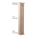 Колона(ствол) фасадна з канелюрамі (2.00м) Prestige Decor LC 112-21 купити в Одесі