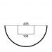 Полуколонна(ствол) фасадная гладкая (2.00м) Prestige Decor LC 103-2 HALF купить в Одессе
