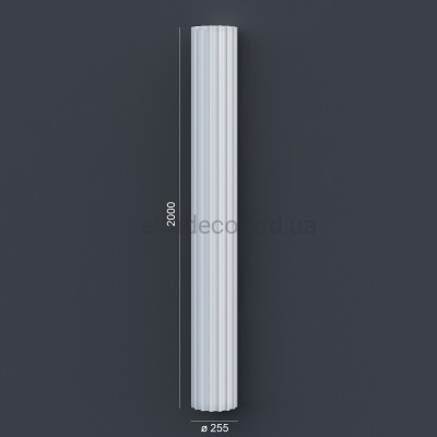 Колона(ствол) фасадна з канелюрамі (2.00м) Prestige Decor LC 101-21 купити в Одесі